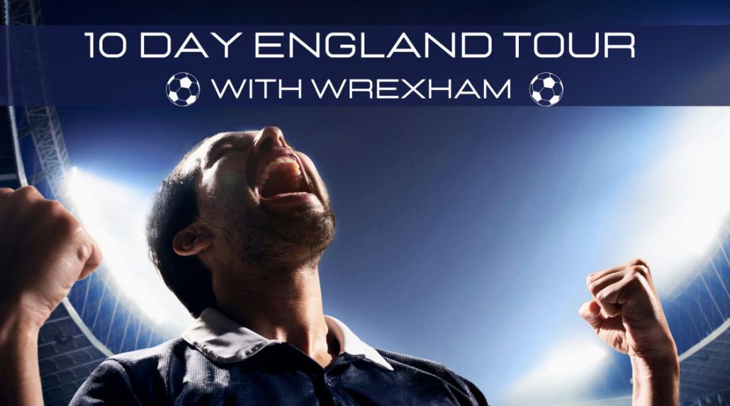 England and Wrexham- Home of Wrexham Football Club