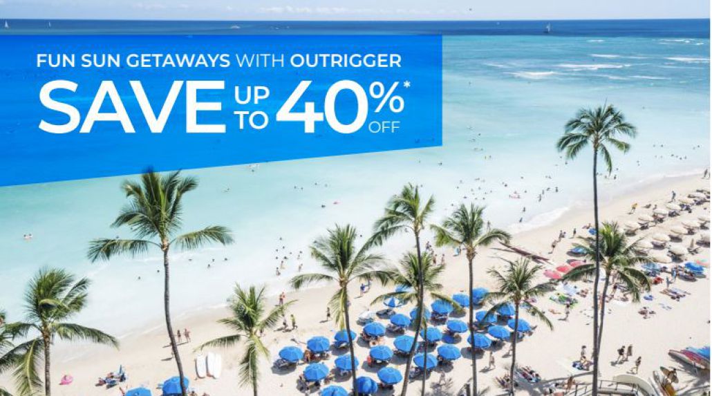 Save up to 40% on your Hawaiian Holiday 
